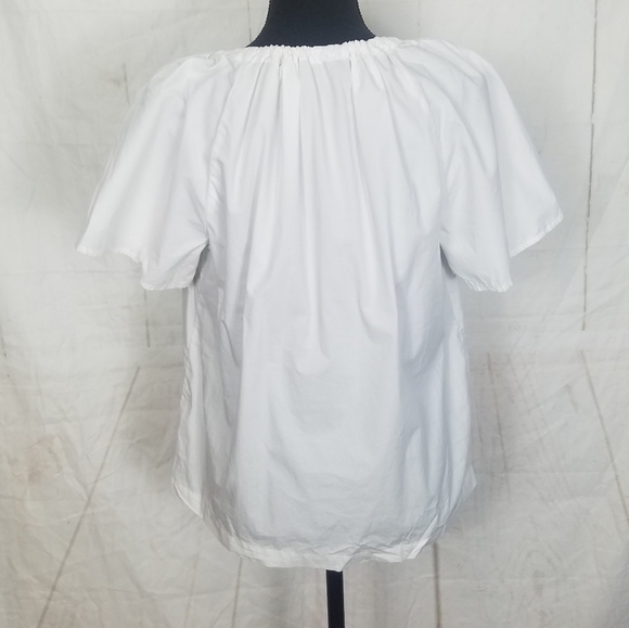 J crew reimagined white tie neck top - Picture 3 of 10